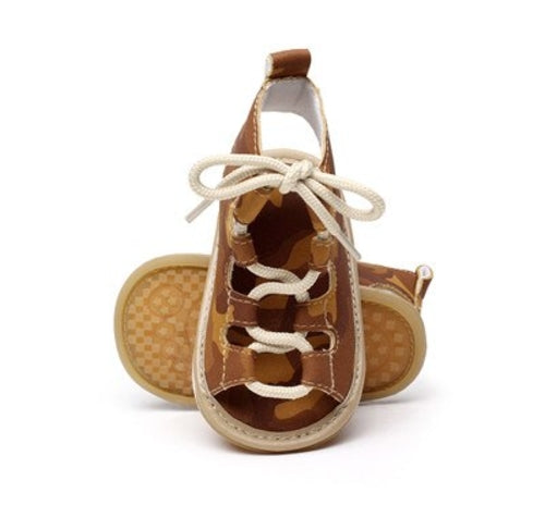 Summer Baby sandals Flat Lace up Toddler Rome