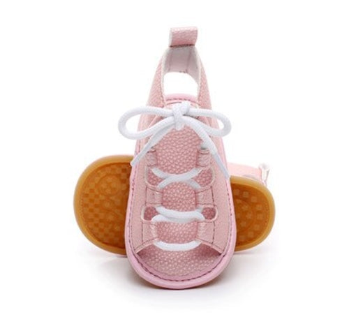 Summer Baby sandals Flat Lace up Toddler Rome