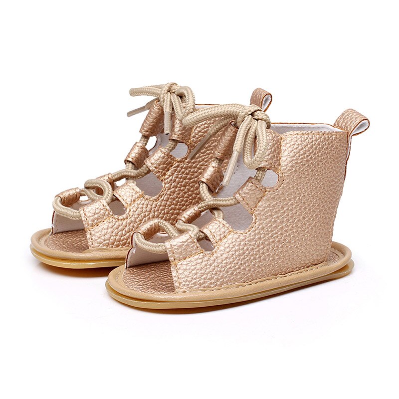 Summer Baby sandals Flat Lace up Toddler Rome