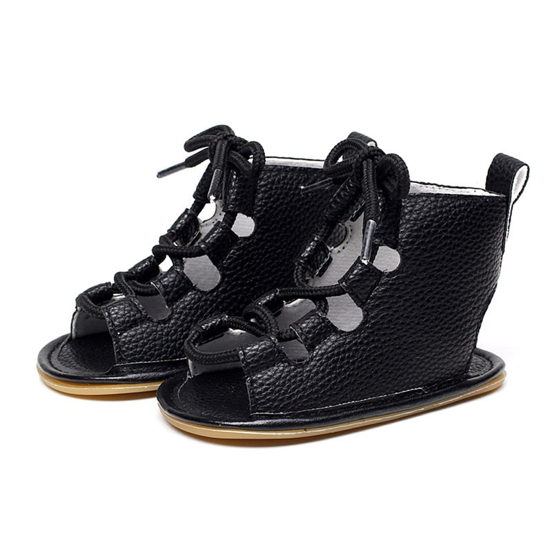 Summer Baby sandals Flat Lace up Toddler Rome