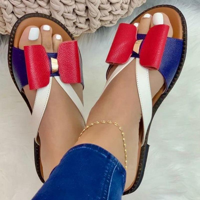 Summer Women Slippers Cute Butterfly-knot Casual Sandals Lady Slides