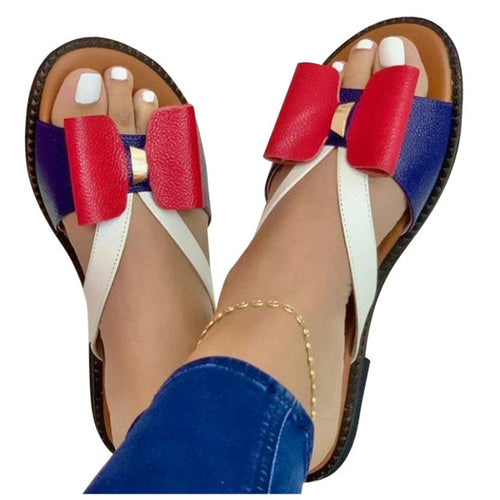 Summer Women Slippers Cute Butterfly-knot Casual Sandals Lady Slides