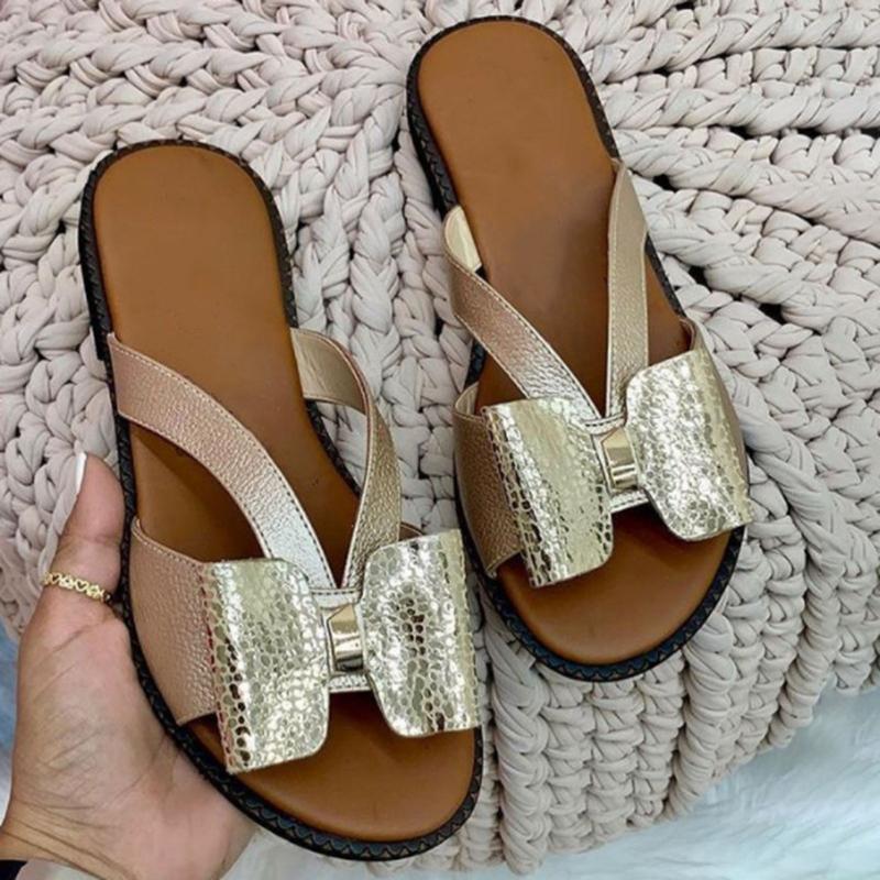 Summer Women Slippers Cute Butterfly-knot Casual Sandals Lady Slides