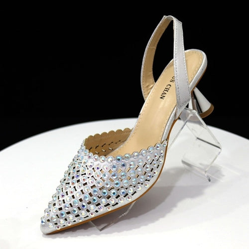 Venus Chan Pointed Toe Heels For Women 2023 Elegant Party Wine Color