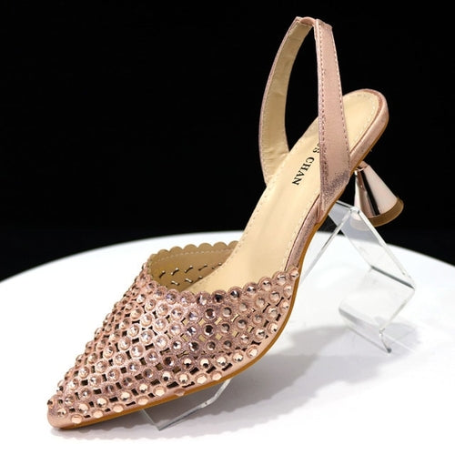 Venus Chan Pointed Toe Heels For Women 2023 Elegant Party Wine Color