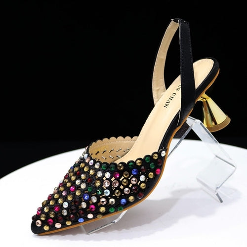 Venus Chan Pointed Toe Heels For Women 2023 Elegant Party Wine Color