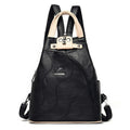 Women Leather Backpacks Zipper Female Chest Bag Travel Back Pack