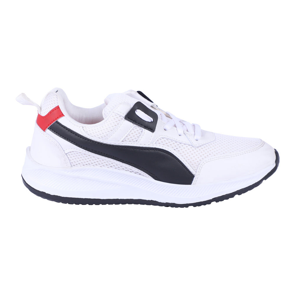 Men Lace Up Running Shoes, White (Size-9 UK42.5 FR)