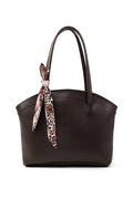 Faux Leather Bag Single Womens Hand Shoulder Crossbody Bag Brown