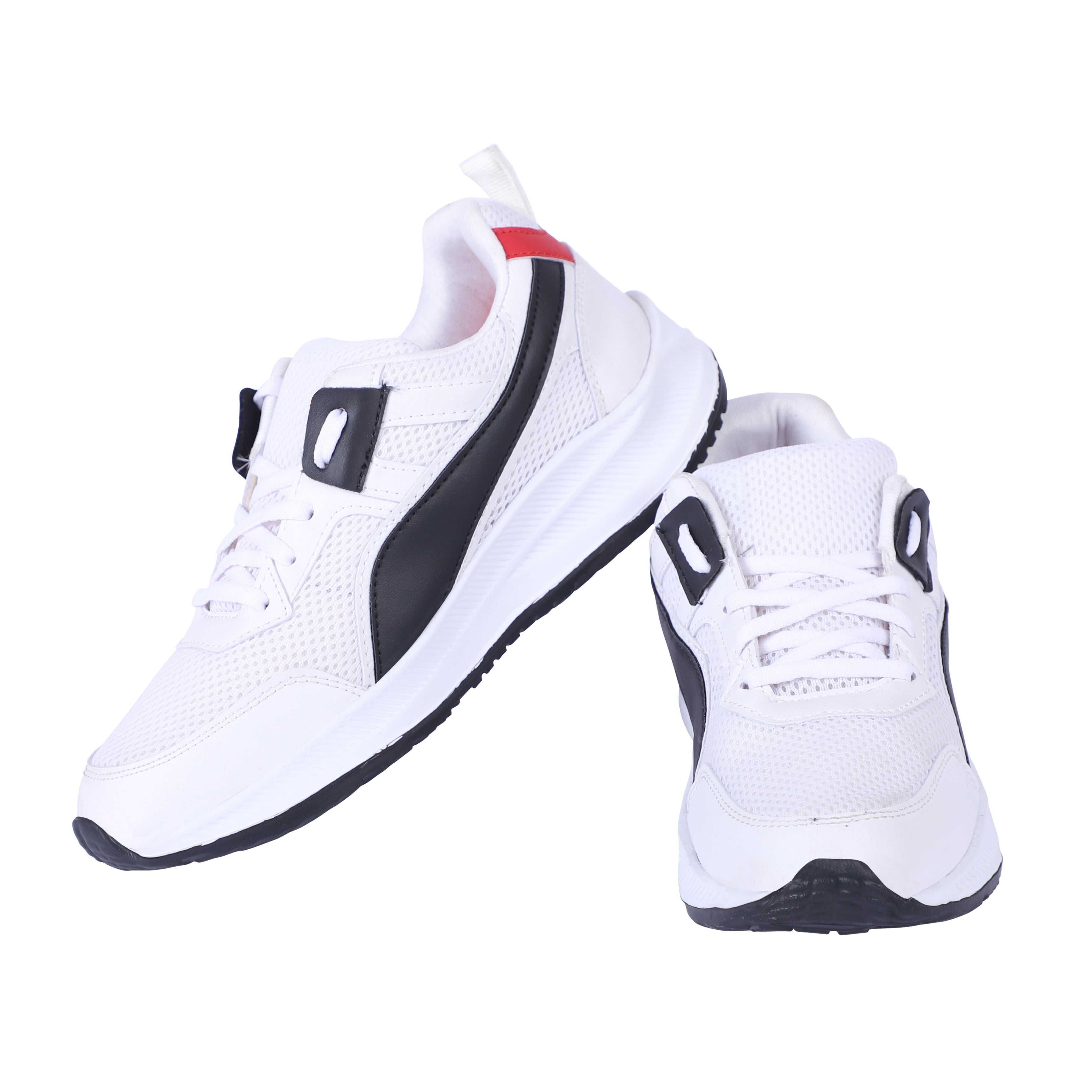 Men Lace Up Running Shoes, White (Size-6 UK/ 38)