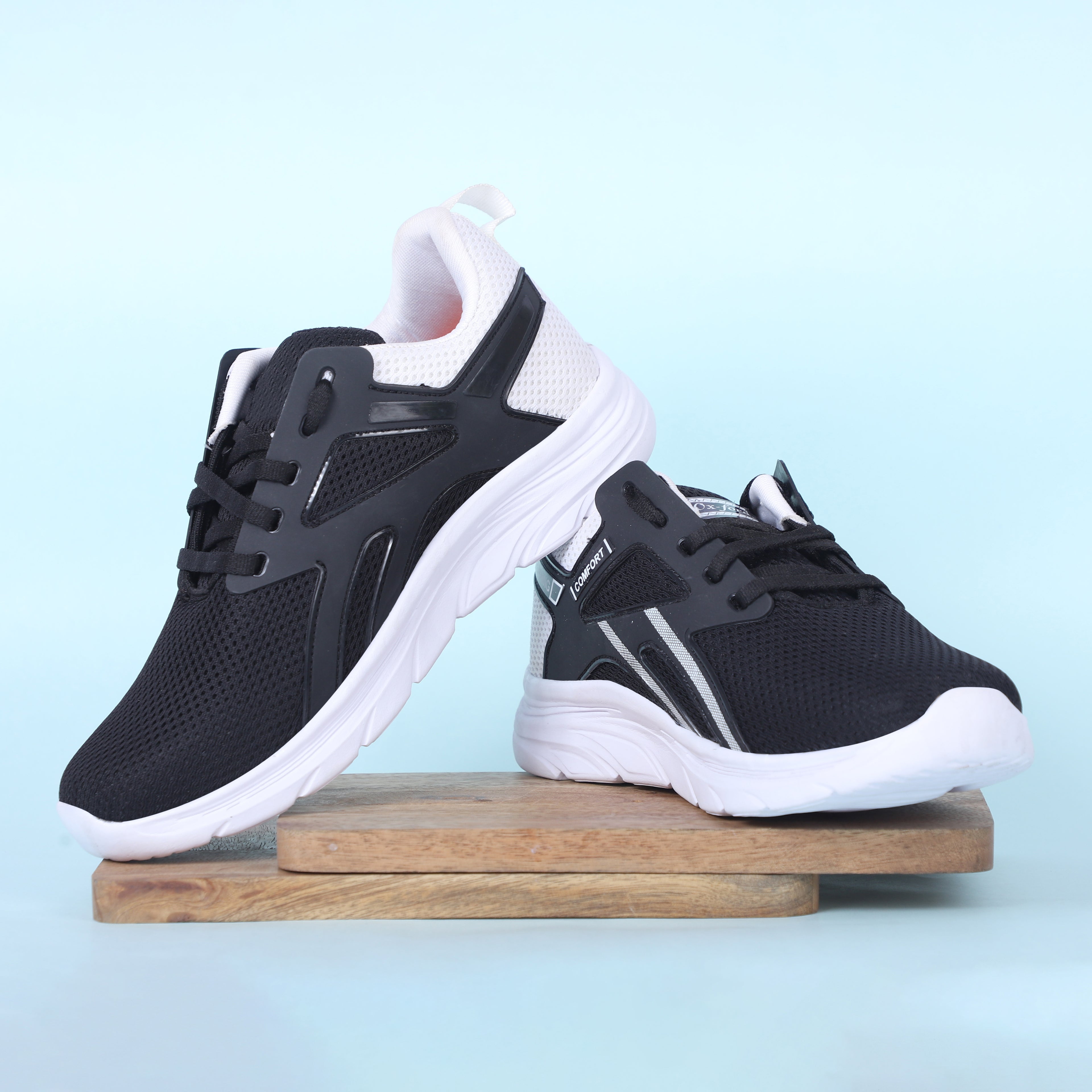 Men Lace Up Running Shoes, Black-01 (Size-6 UK/39 FR)