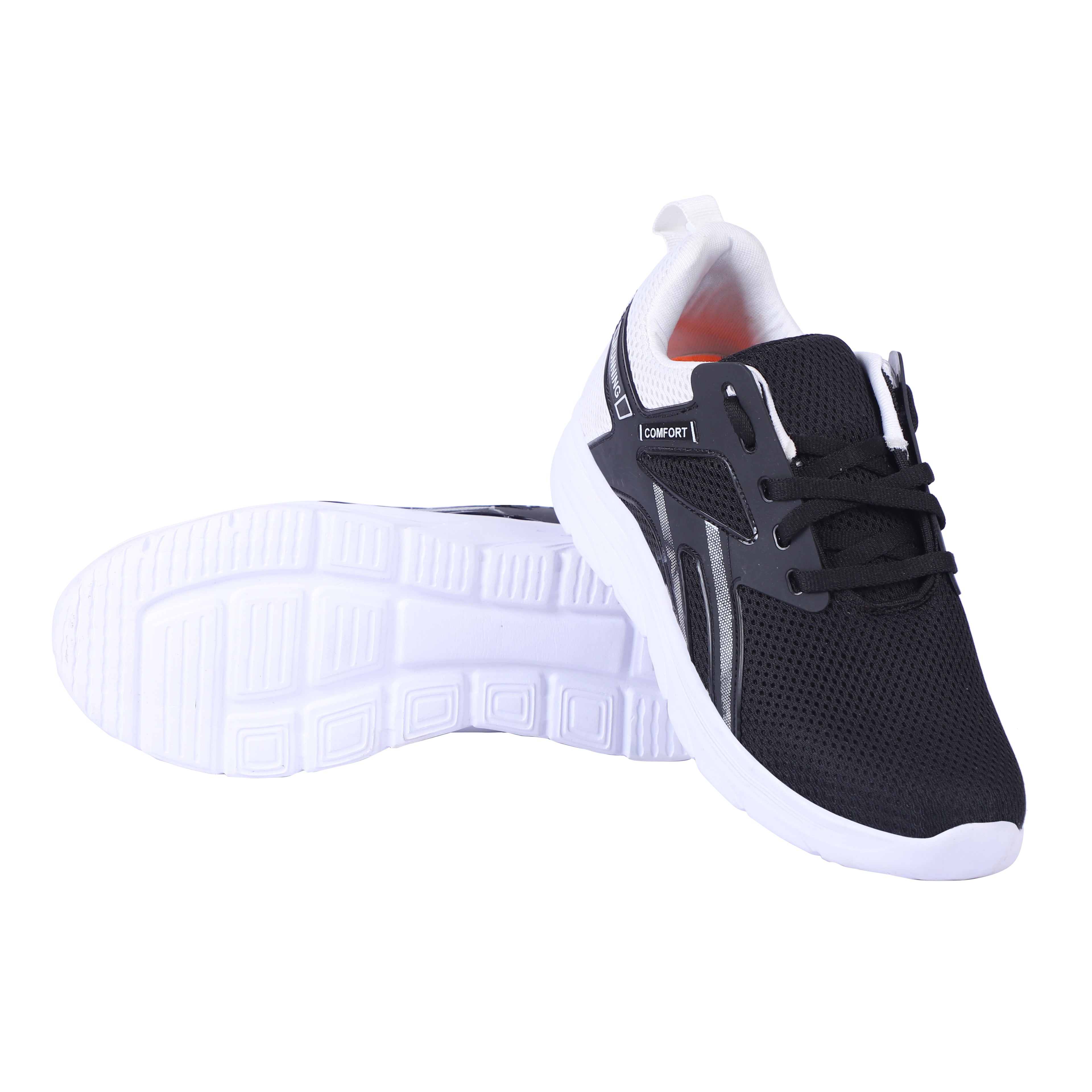 Men Lace Up Running Shoes, Black-01 (Size-6 UK/39 FR)