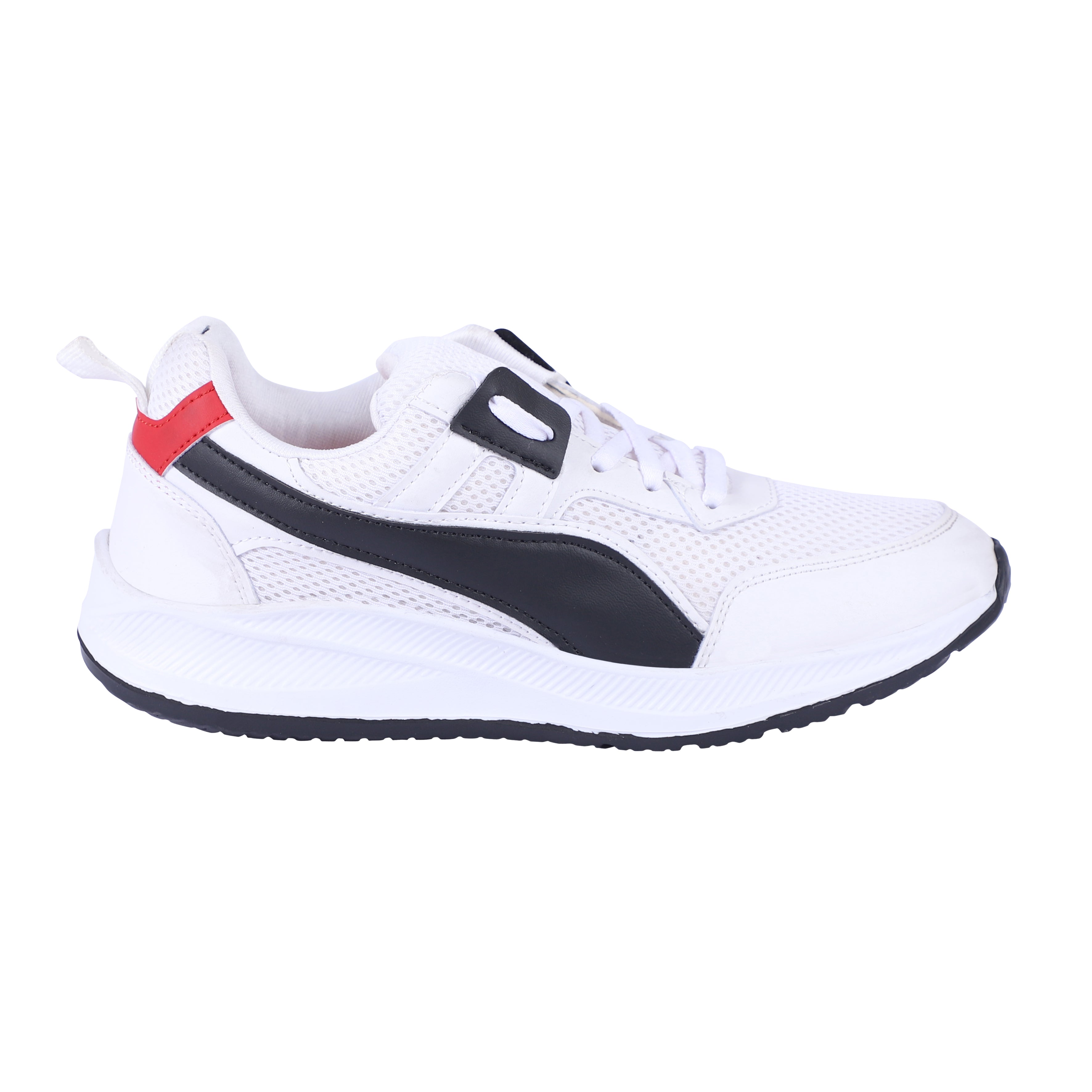 Men Lace Up Running Shoes, White (Size-6 UK/ 38)