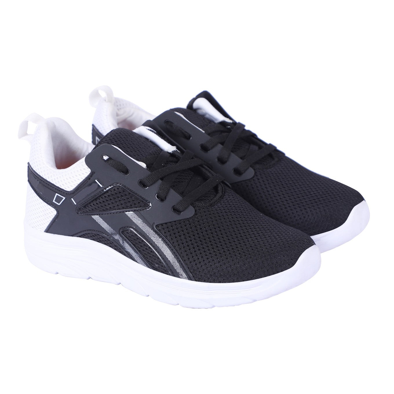 Men Lace Up Running Shoes, Black-01 (Size-6 UK/39 FR)
